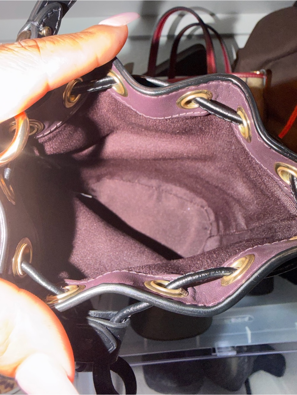 Coach Brown Signature Mini Bucket Bag - Picture 2 of 4